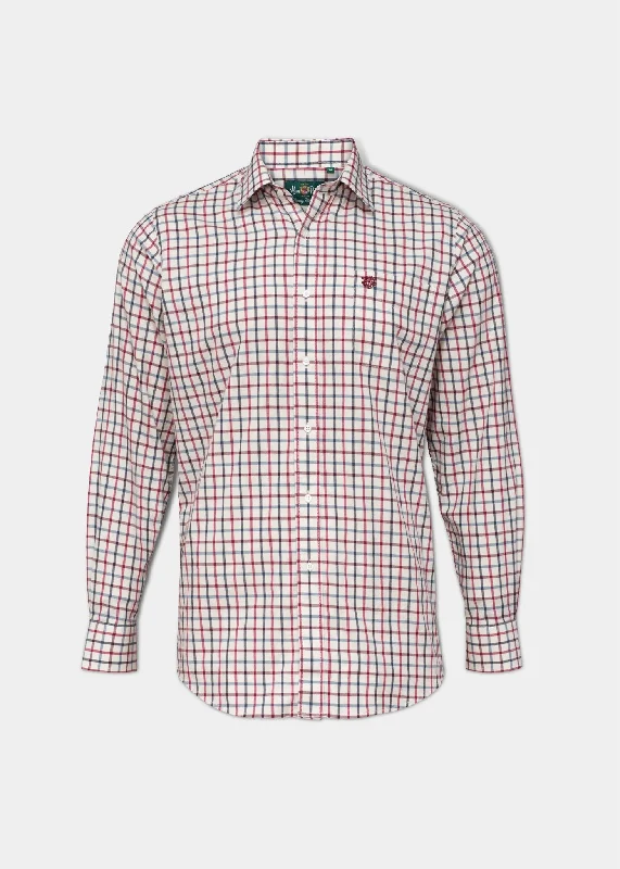 Ilkley Children's Country Check Shirt In Red