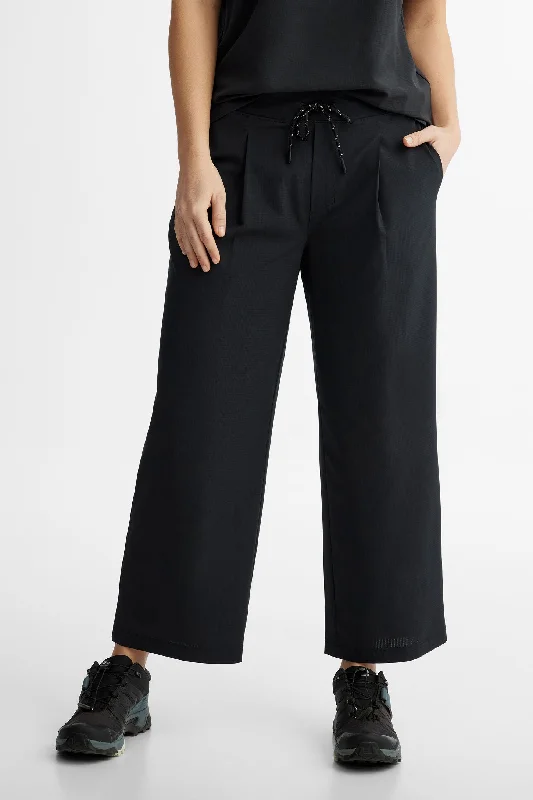 Pantalon 7/8 jambe large en ripstop BM - Femme
