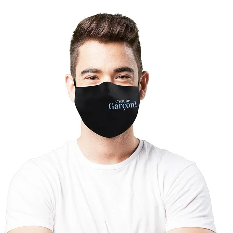 C'est Un Garçon, Washable Cotton Face Mask For Adults